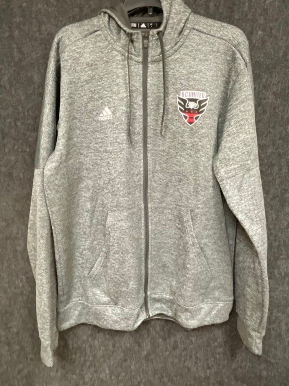 Adidas D.C. United MLS Full Zip Hoodie Jacket SIZE L Adidas performance hoodie
